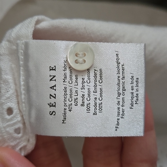 Sezane Ponnie 100% Cotton Shirt - Picture 10 of 12